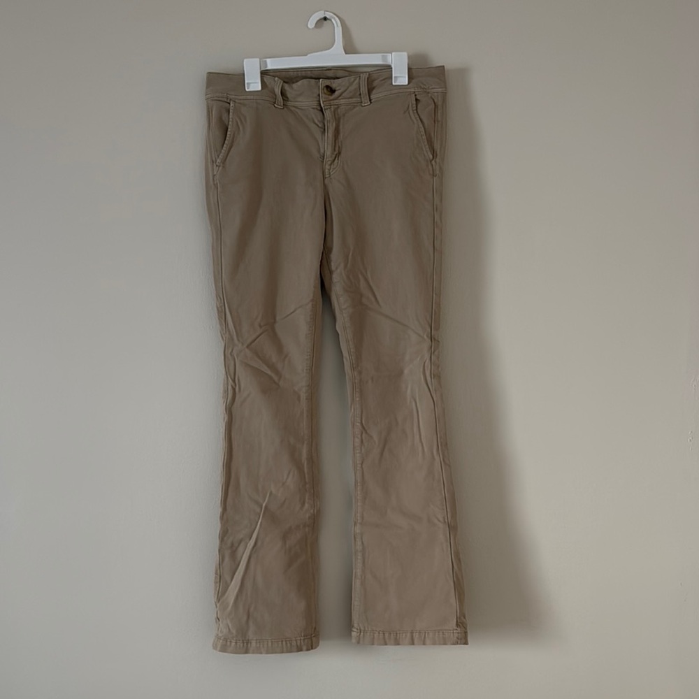 American Eagle Outfitters Khaki Kick Boot 14 Extra Long Pants